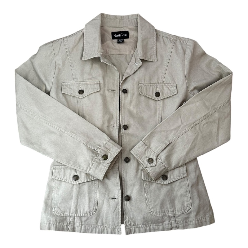 northcrest tan trench coat